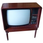 Image of Dynatron Wooden Television with Doors